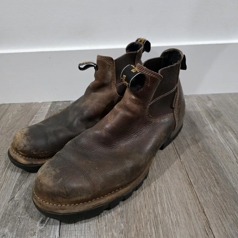 Georgia‎ Boot Mens Eagle One Brown Leather Boots Size 12 Ankle Work Outdoor